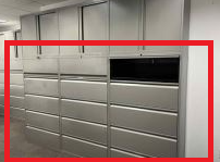 [#D12-3] 5-Drawer File Cabinet (35" wide)
