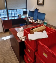 [#E7-18] Lh U-Desk 6’ X 9’