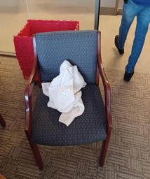 [#B8-85] Guest Blue/Orange Chair