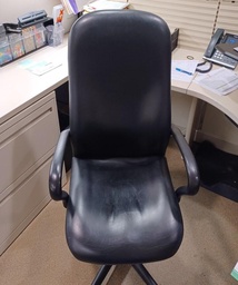 [#B13-98] Black Hi-Back Chair