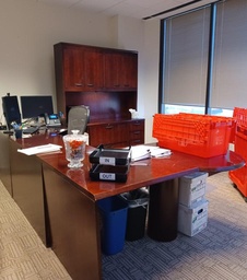 [#E7-156] Rh P/U-Desk W/Hutch 6’ X 11’ X 9’