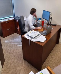 [#E7-276] Lh U-Desk 5’-6” X 10’-6”