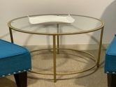 [#C13-ES16] Round Glass Side Table