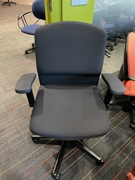 [#B13-26] BLACK UPHOLSTERED TASK CHAIR