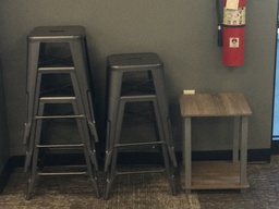 [#B1-3] Metal Stools   14x14x25