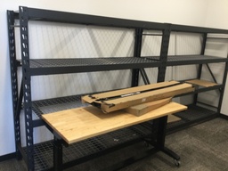 [#D25-26] Metal Shelves Black    77x24x60