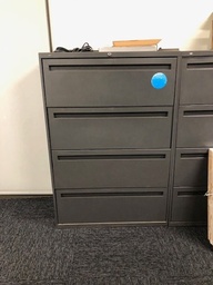 [#D10-2] 4-Hi Grey Filing Cabinets