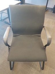 [#B8-11] Grey guest sled chair
