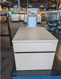 [#D17-PD0009] PEDESTAL, BF, DOUBLE WIDE 30W 20D 22½H - OAK