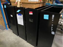 [#D6-TG021] 12x33x38 Blk Metal stick drawing hanging file cabinets