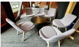 [#B12-2] Gray Lounge Chair