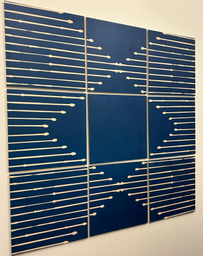 [#J3-67] Artwork - 9 panels, blue diamond