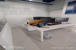 [#C8-39] White Communal Table 