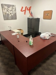 [#E6-44] L Shape Wood Desk