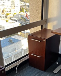 [#D7-3] 2-Drawer Wood Filing Cabinet