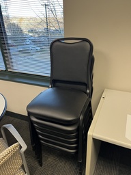 [#B4-Pic 84] Black Stacking Chair