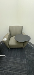 [#B12-39] Mobile Green-Patterned Tablet Chair