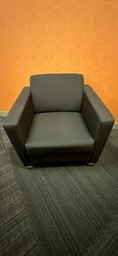 [#B12-23] Fabric Black Reception Chair