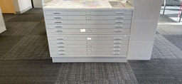 [#D12-32] Metal 10 Drawer Flat File