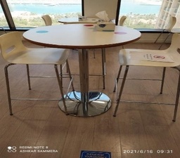 [#C2-129] Round Bar Height Table