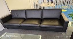 [#B6-137] 3 Seater Leather Couch