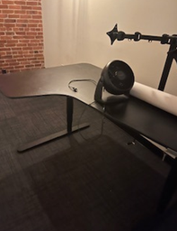 [#E10-4] Height Adjustable Table, 43x63"