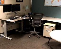 [#E6-42] L-Shaped Desk (Adjustable Height)