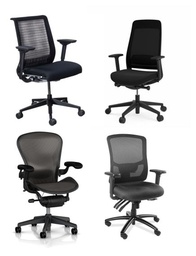 [#B13-94] Misc. Black Task Chairs 