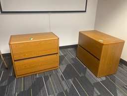 [#D30-23] Wood 2-Drawer File Cabinet