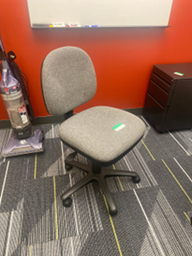 [#B12-56] Grey Armless Task Chair