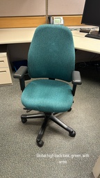 [#B13-30] High Back Green Task, with arms