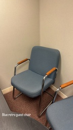 [#B8-60] Blue Retro Guest Chair