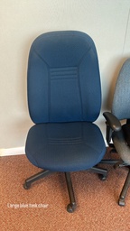 [#B12-64] Large Blue Task Chair, no arms