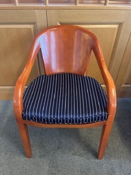 [#B8-81] Wooden Guest Chair w/ cushion