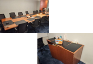 [#C6-35] 18-Person Meeting Table with Matching Credenza 