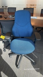 [#B13-6] High-back blue task chair