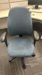 [#B13-25] High-back blue/grey task chair