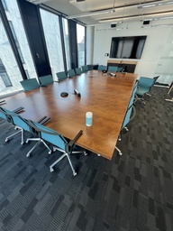 [#C6-43] Conference table brown 4,2 x 2,4 m