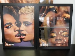 [#J2-191] Make-up ad, black frame