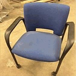 [#B8-53] Vista II BLUE, with Arms and Casters (21.50Wx25.50Dx33H)