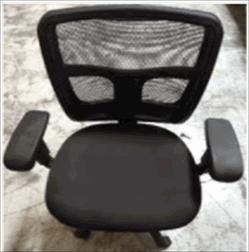 [#B13-61] Blake Chair with Arms/Casters (KR25 1140 CARBON)