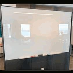 [#F4-96] Infinity Glass Dry-Erase Board, White Surface, 72x48H (6' x 4')
