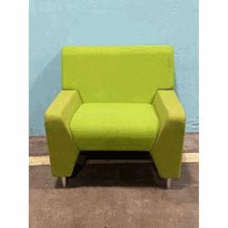 [#B12-100] MYLL4L - LIME GREEN MyWay Low Arms Lounge Chair, 4 - Legs(33Wx33Dx29.50Hx19SH)