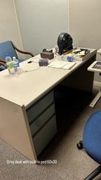 [#E3-41] Desk - 1Ped/Drawer