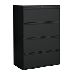 [#D10-114] Black 4-Drawer Lateral Filing Cabinet (item represented by image)