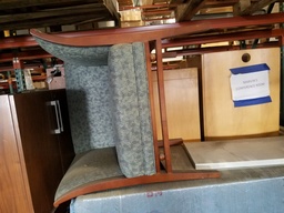 [#B12-8094] Brayton Lounge Chair, Green Pattern