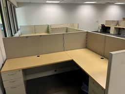 [#A3-1] L-shaped cubicle system(24"x60"+30"x66")