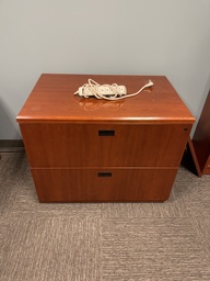 [#D6-38] Wood 2 Drawer Lateral Filing Cabinet