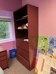 Metal Rack with 3 lateral files + 3 Shelves