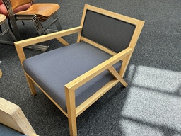 [#B12-60] Grey Lounge Chair
